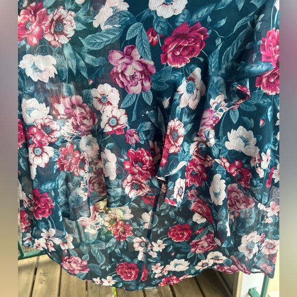 🆕 🌸 I.N. San Francisco Sundress Floral Midi Dress - Size M - Picture 8 of 12